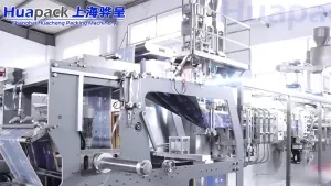 Envasadora horizontal para bolsas zipper, llenado con 1 boquilla