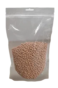 Envasadora horizontal de bolsas stand up con zipper, llenado con 2 boquillas