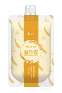 Envasadora horizontal de bolsas con spout, llenado con 2 boquillas