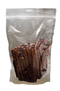 Envasadora horizontal de bolsas stand up, llenado con 2 boquillas